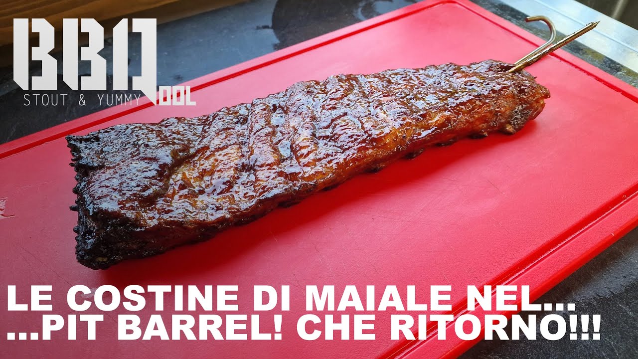 Le costine di maiale nel pit barrel. Ribs pazzesche, un grande ritorno!