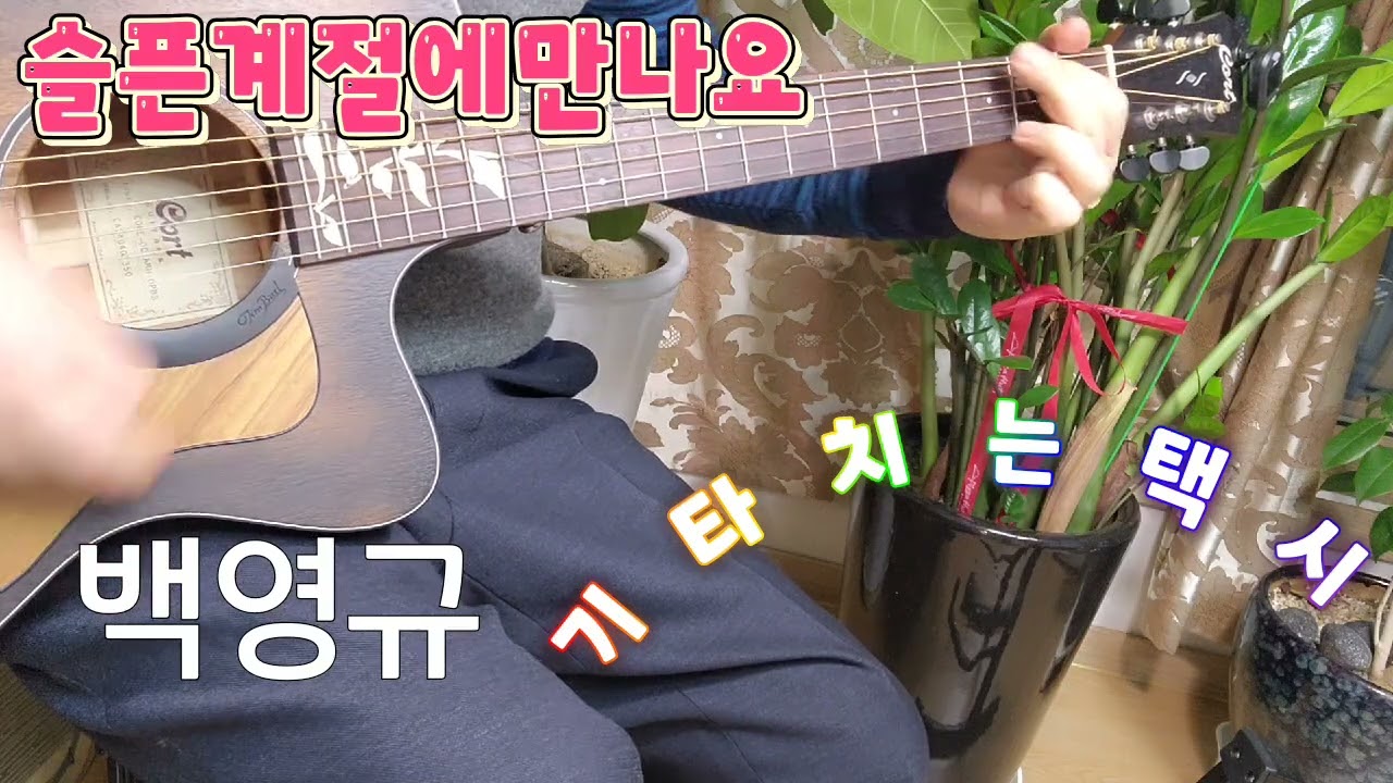 슬픈계절에만나요(백영규) Cover 기타치는택시/동사무소 기타교실 숙제 ~배우는중 입니다 ㅠㅠ 