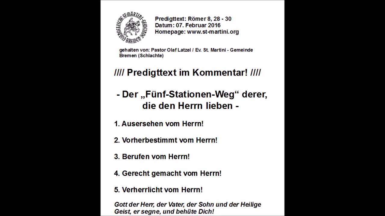07.02.2016 - Der „Fünf-Stationen-Weg“ derer, die den Herrn lieben