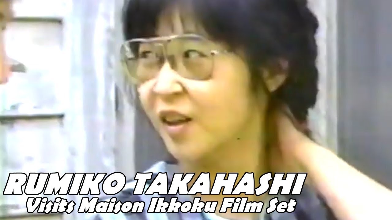 Rumiko Takahashi on the set of the Maison Ikkoku Apartment Fantasy