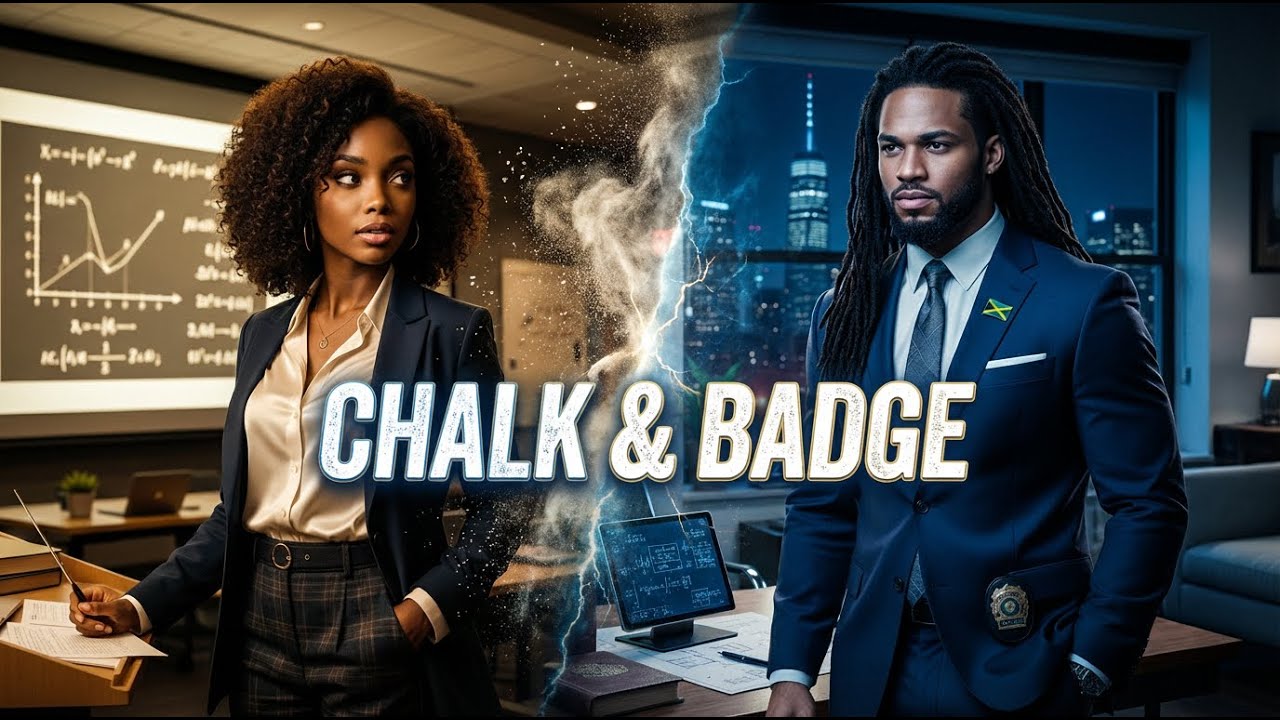 CHALK AND BADGE --DANGER LURKING IN THE SHADOWS ON COLLEGE CAMPUS.