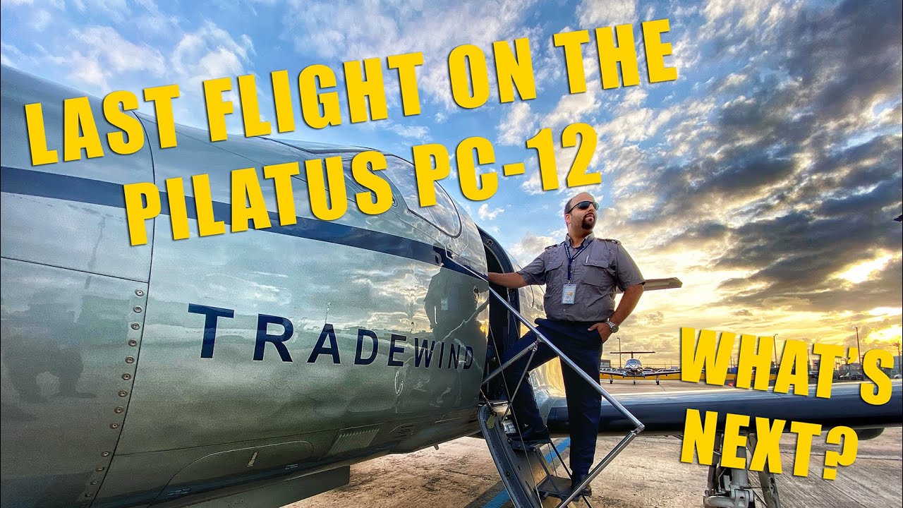 My LAST flight on the Pilatus PC-12 - VLOG (ATC Audio / GoPro)