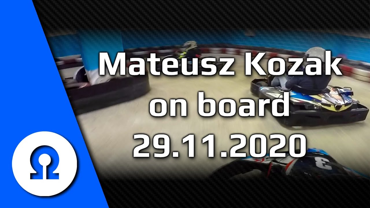Cartmax Lublin 29.11.2020 Mateusz Kozak on board SWS Lubelska Liga Kartingowa