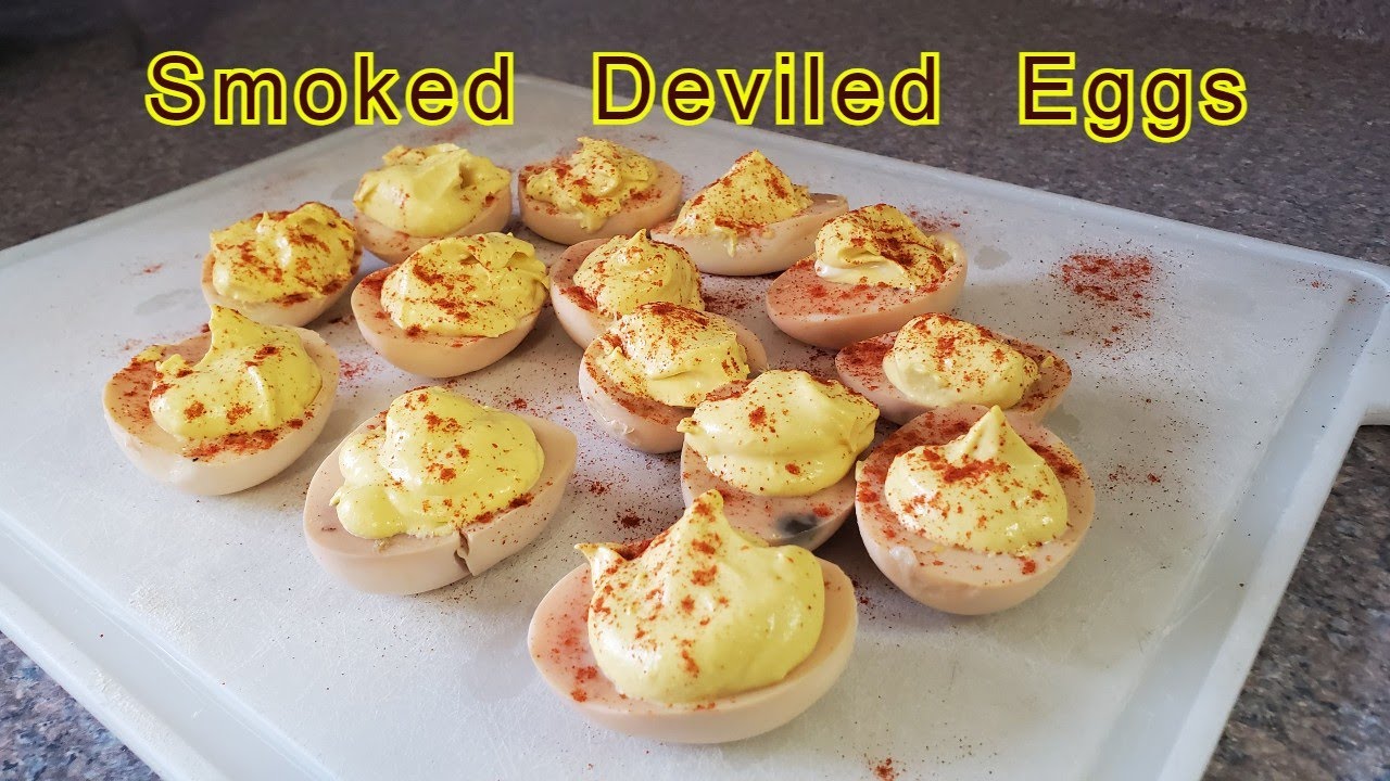 Smoked Deviled Eggs