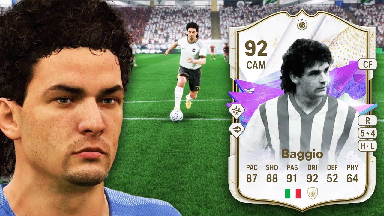 92 FUTURE STARS ICON ROBERTO BAGGIO SBC PLAYER REVIEW | EA FC 24 ULTIMATE TEAM