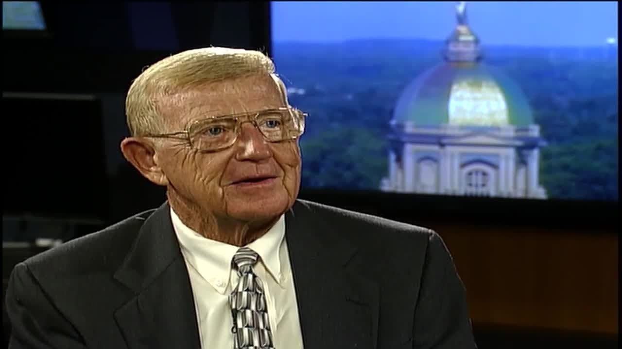 WNDU Vault: Lou Holtz talks with Jeff Jeffers on his autobiography ‘Wins, Losses and Lessons’
