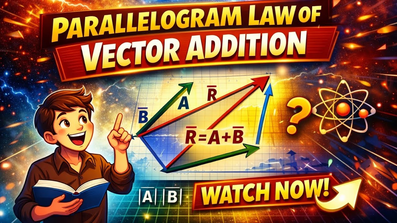 “The SECRET Behind Vector Addition 😲 | Parallelogram Law Explained Visually | Class 11 Physics”
