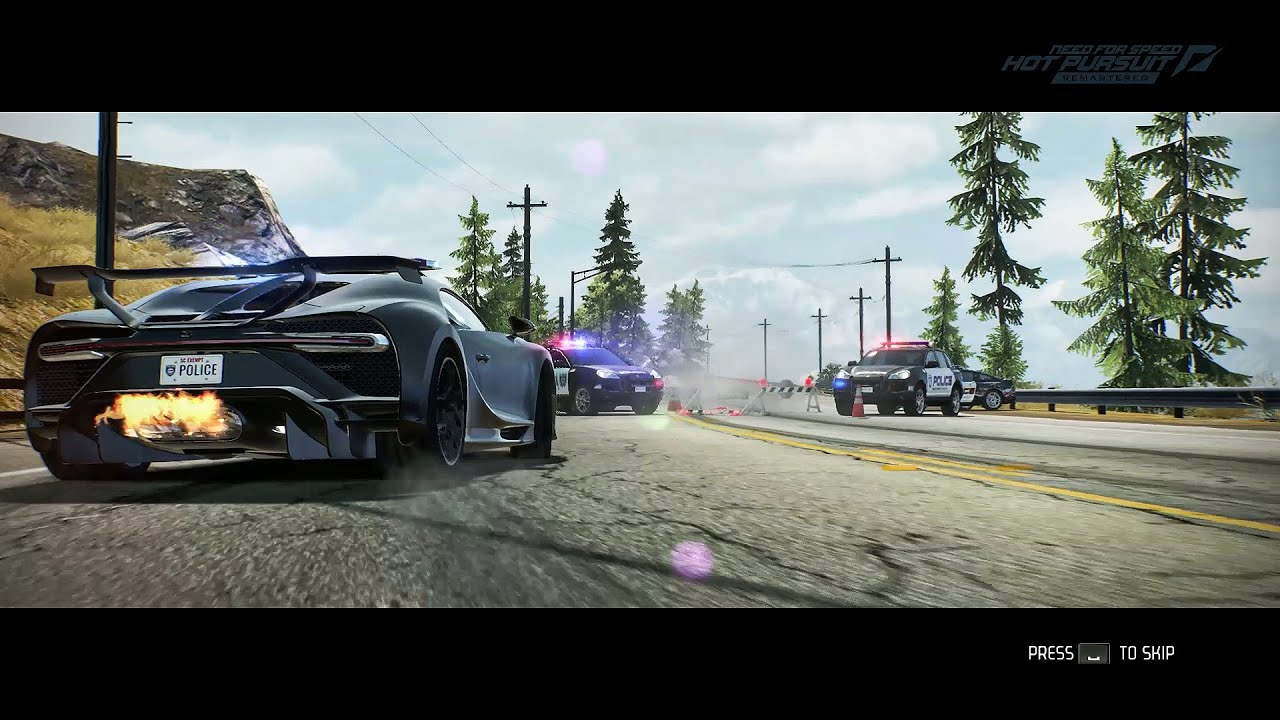 Ремастеринг NFS Hot Pursuit - Мод для спортивной и полицейской машины Bugatti Chiron Pur