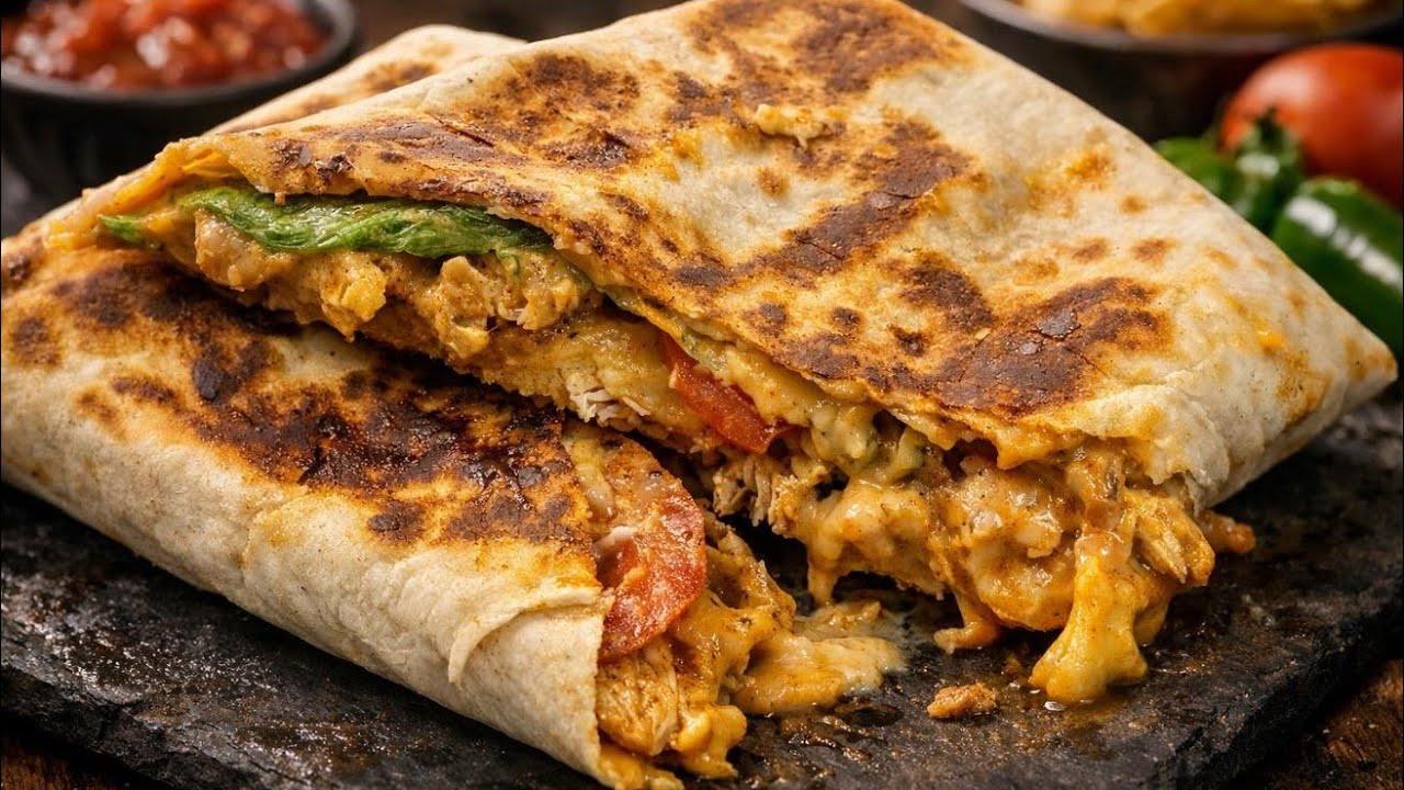 You’ll Make This Chicken Quesadilla Again & Again! | Crispy & Cheesy Chicken Wrap