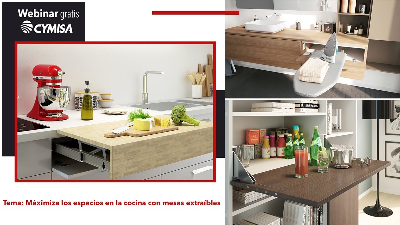 M&aacute;ximiza los espacios en la cocina con mesas extra&iacute;bles