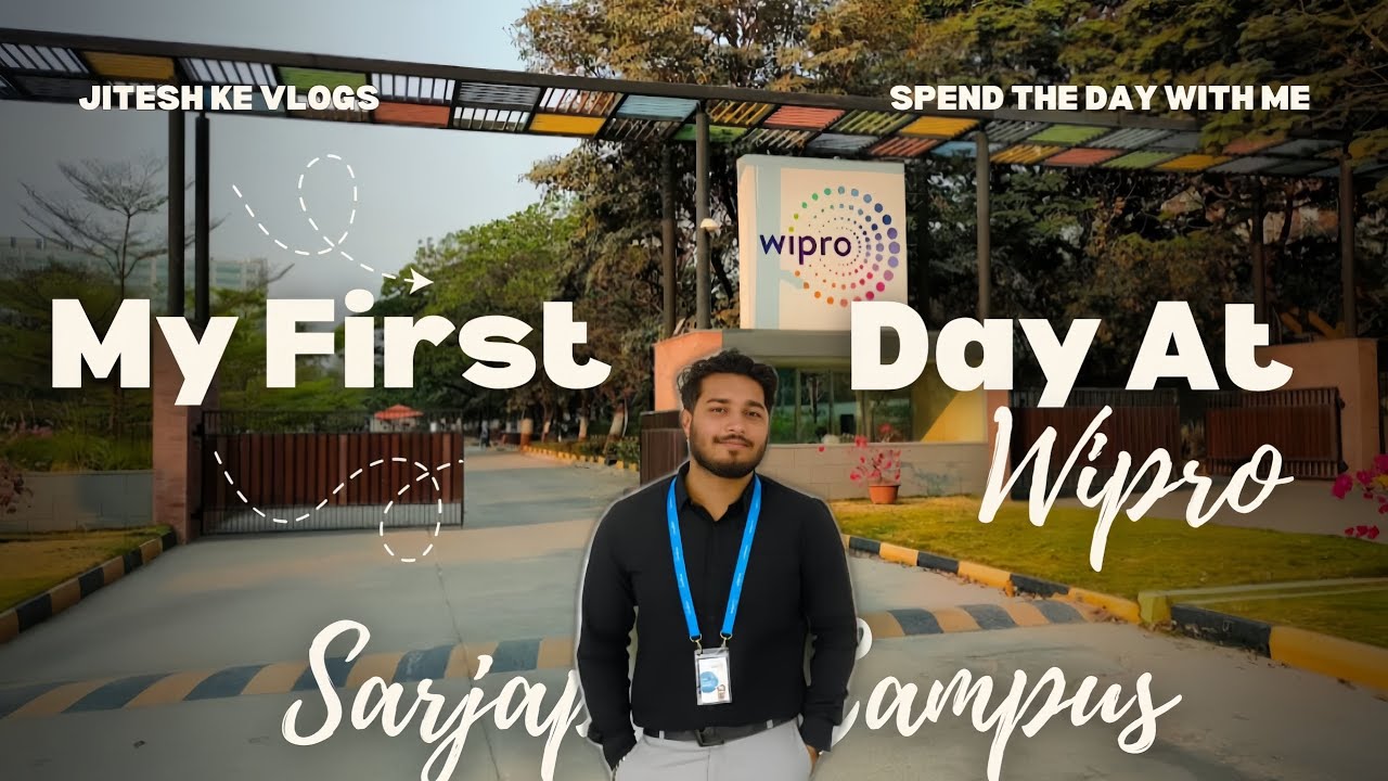 My First Day at Wipro🎉 |Full Vlog 2025 | My Birthday too!💼 | Sarjapur Campus | Jitesh Ke Vlogs