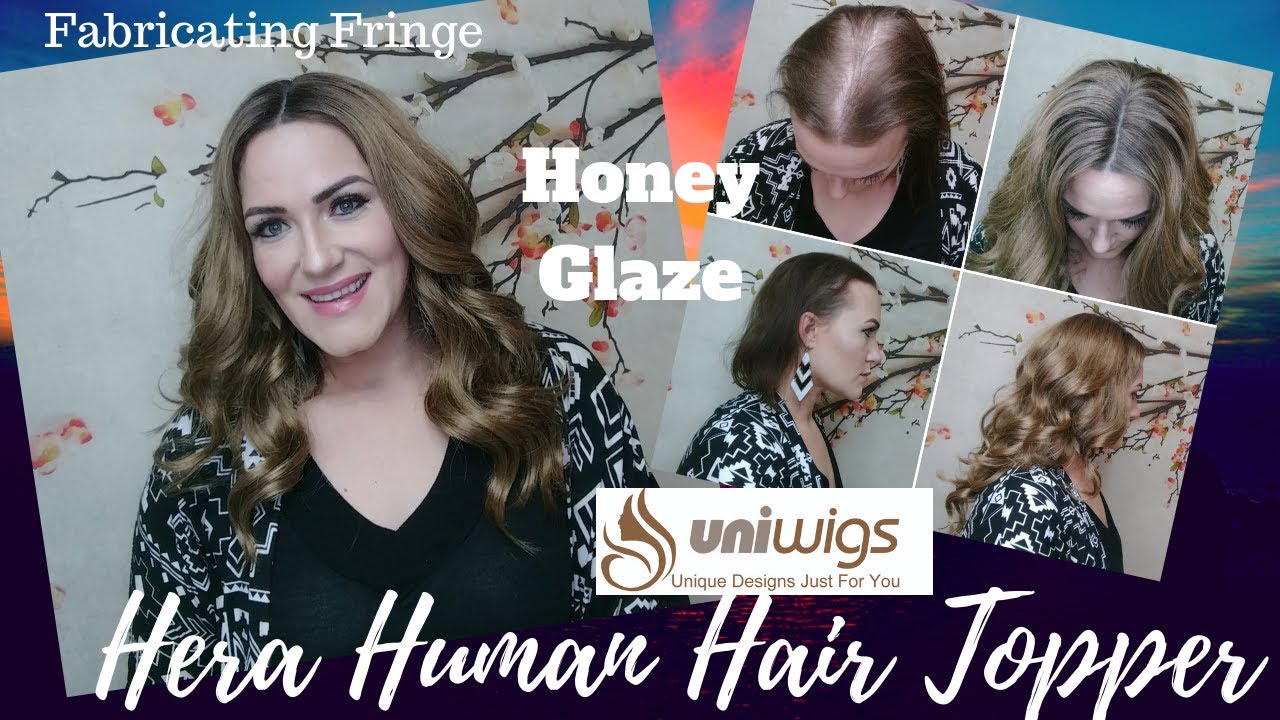 Lavivid Uniwigs Hera Human Hair Mono Topper - Honey Glaze