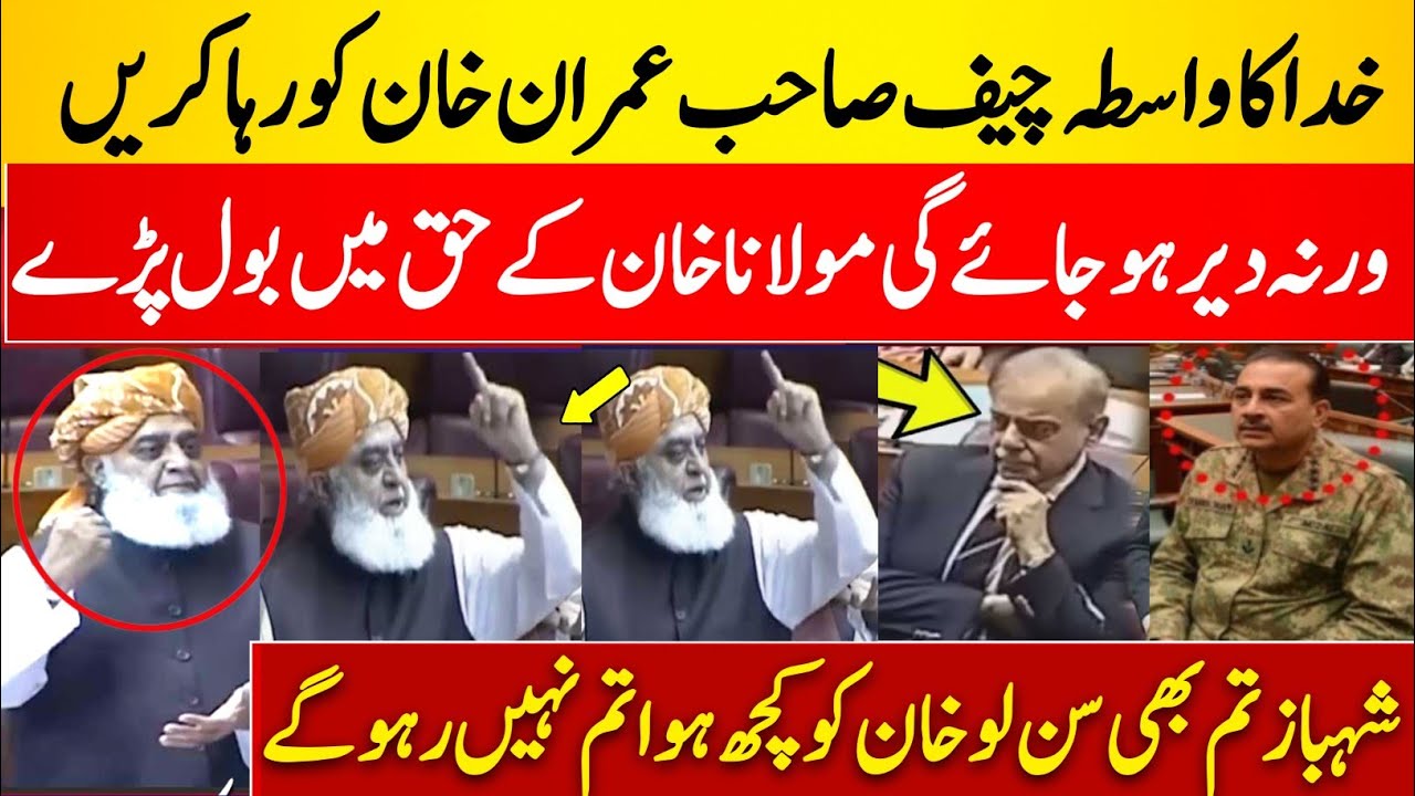 Maulana Fazlur Rehman Speaks in Support of Imran Khan | Calls for Imran Khan’s Release