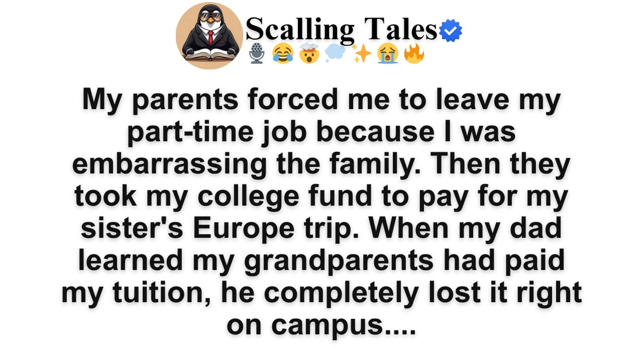 [FULL STORY]My parents forced me to leave my part-time job because I was embarrassing ....