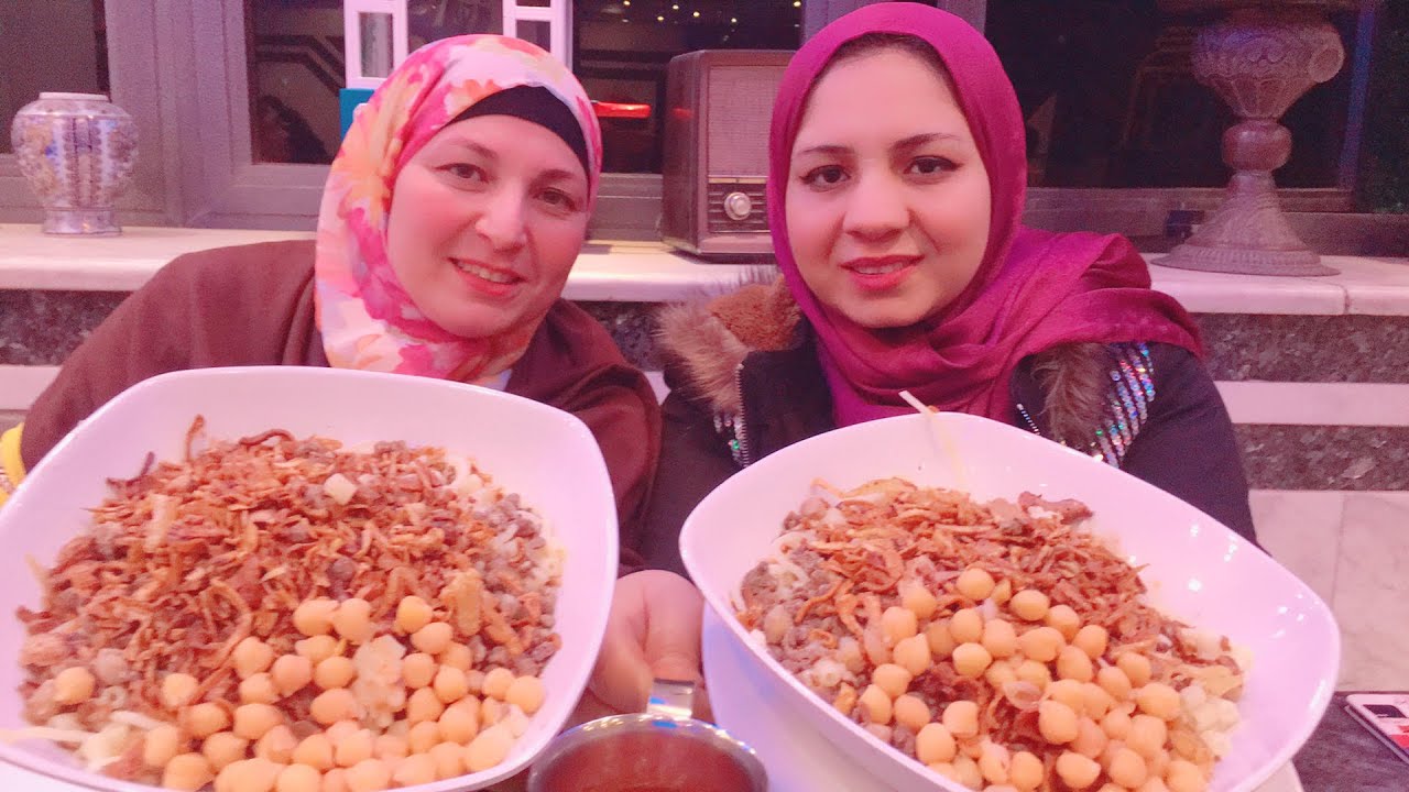 تحدى أكل طبقين كشرى من ابو طارق ضد قناة ابراهيم و وفاء ...!