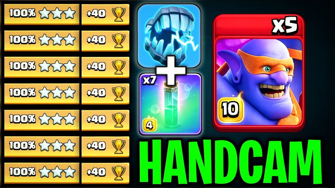 The Most BROKEN Strategy in CoC History? TH18 Super Bowler With The New ANGRY SPELL! HANDCAM COC