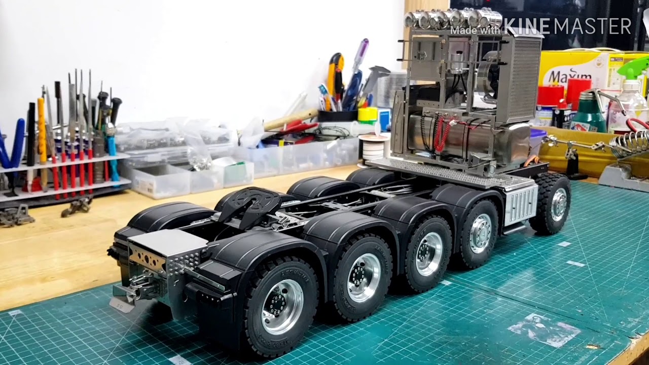 RC 1/14 Full metal Benz Actros slt 10 x10  (1/14 풀메탈  10x10 벤츠 악트로스 트럭)