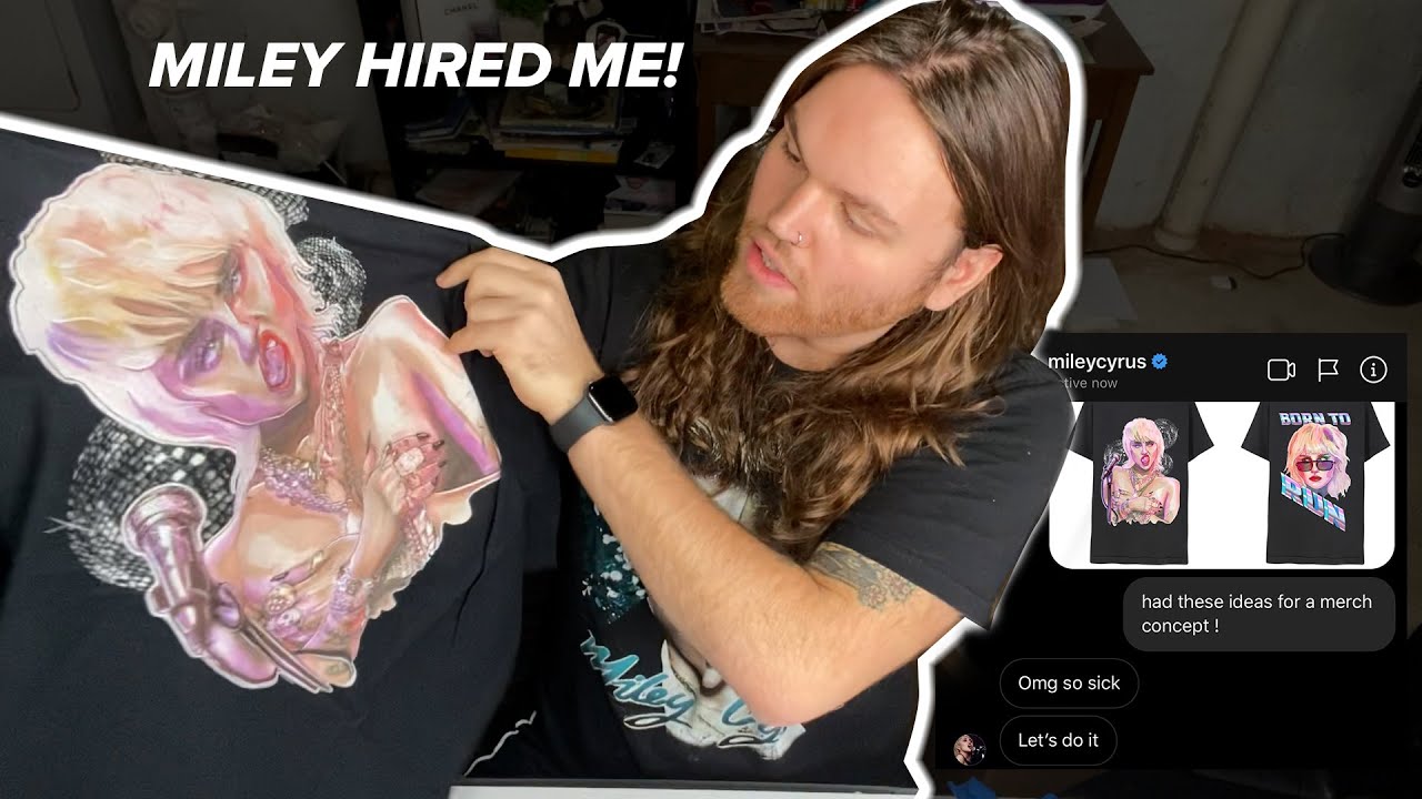I DESIGNED MILEY CYRUS MERCH (Unboxing and storytime!)
