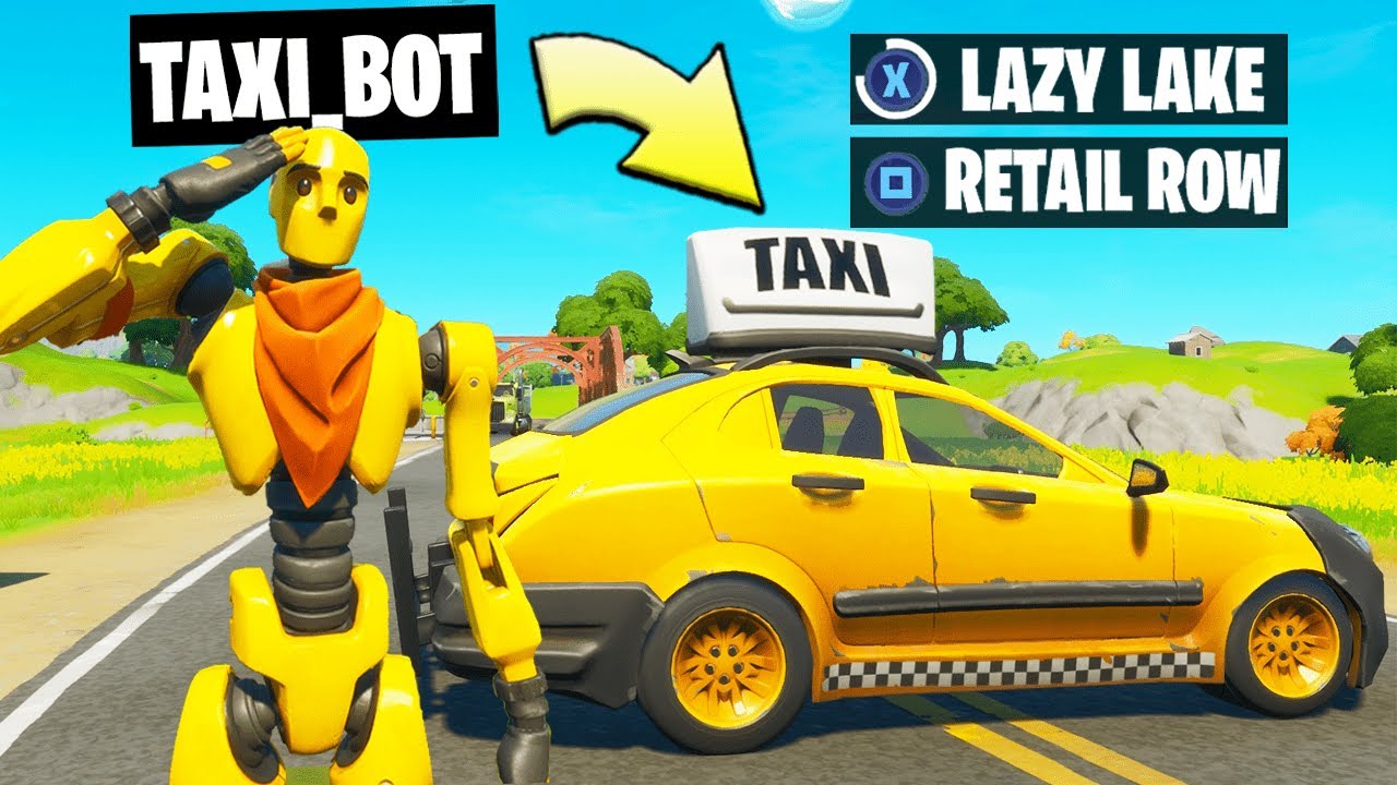 I Pretended I'm a TAXI DRIVER Bot in Fortnite