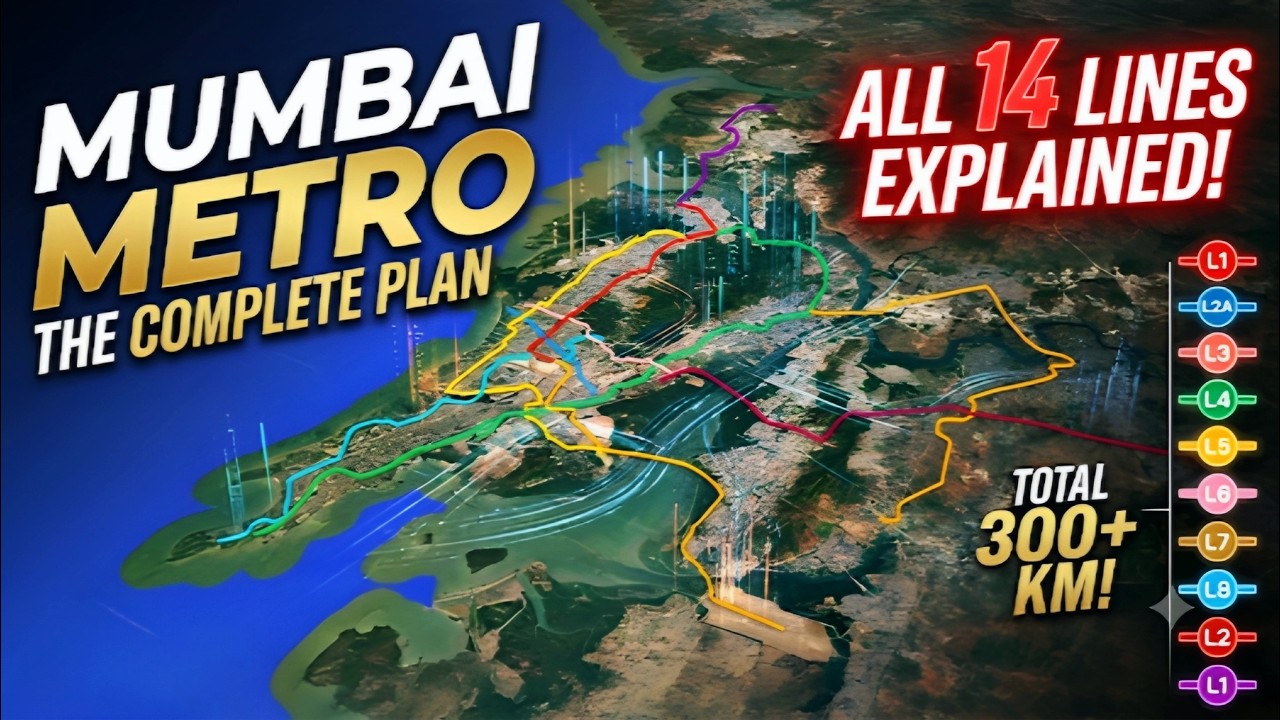 Mumbai Metro All 14 Lines Explained | Complete Routes, Interchanges & Master Plan 2026