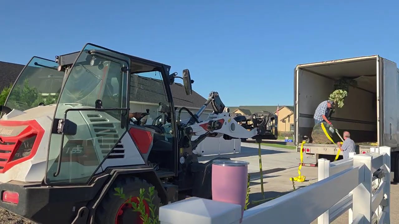 PlantRight Package trees delivery to Aaron and Laura of Garden Answer
