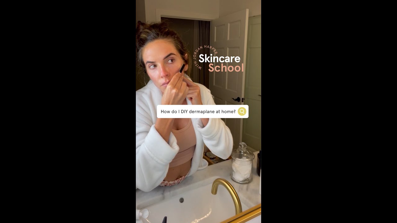 How to dermaplane at home #shorts