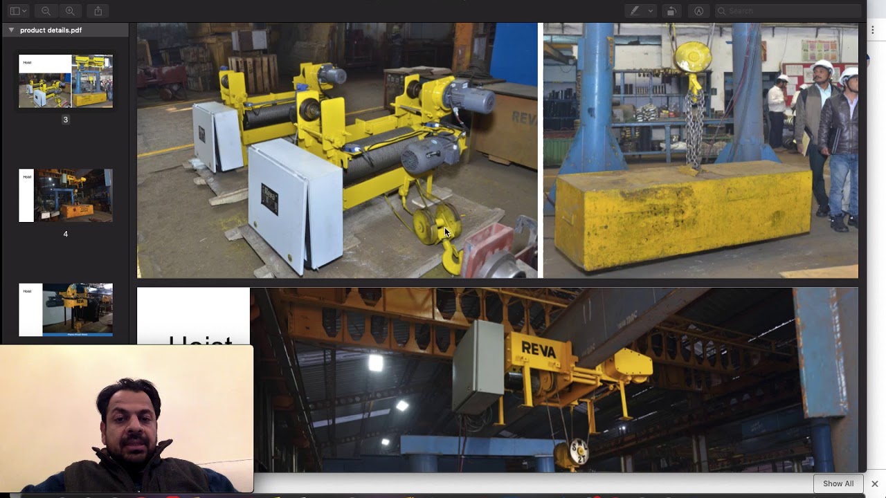 Electric Wire Rope Hoist Parts | Reva Industries Ltd.