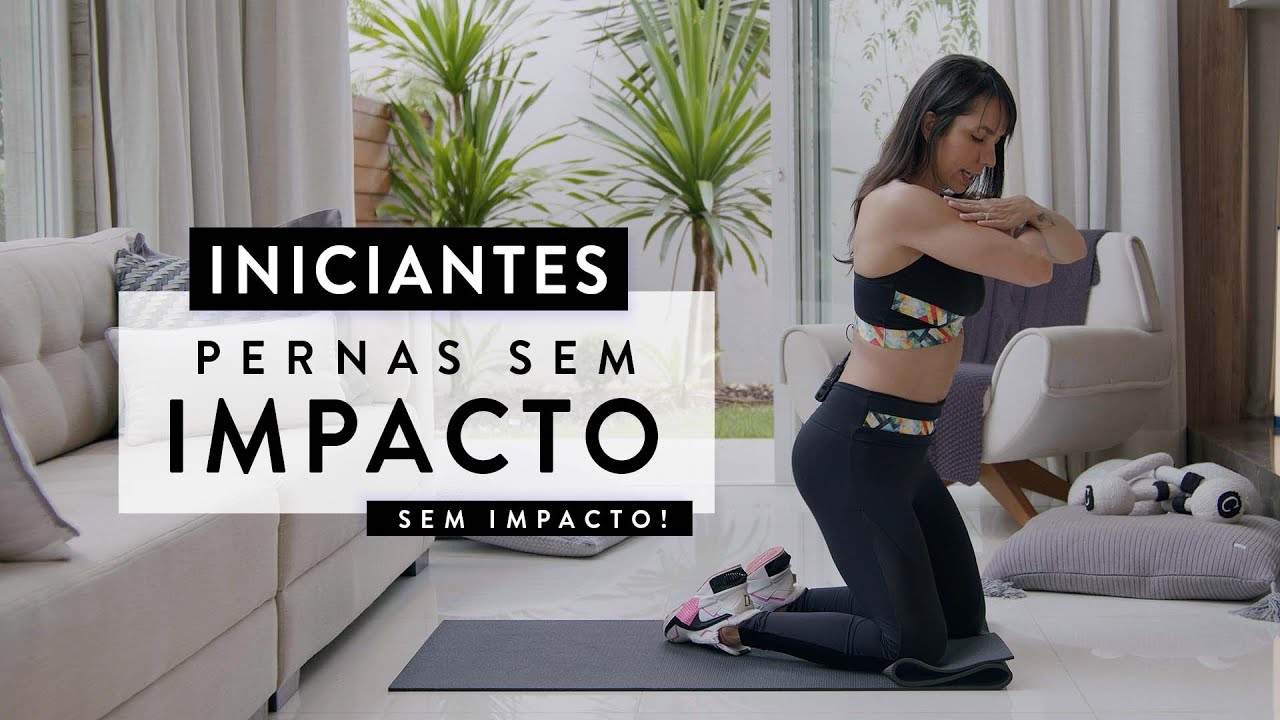 Treino de Pernas ZERO IMPACTO para Iniciantes - Carol Borba
