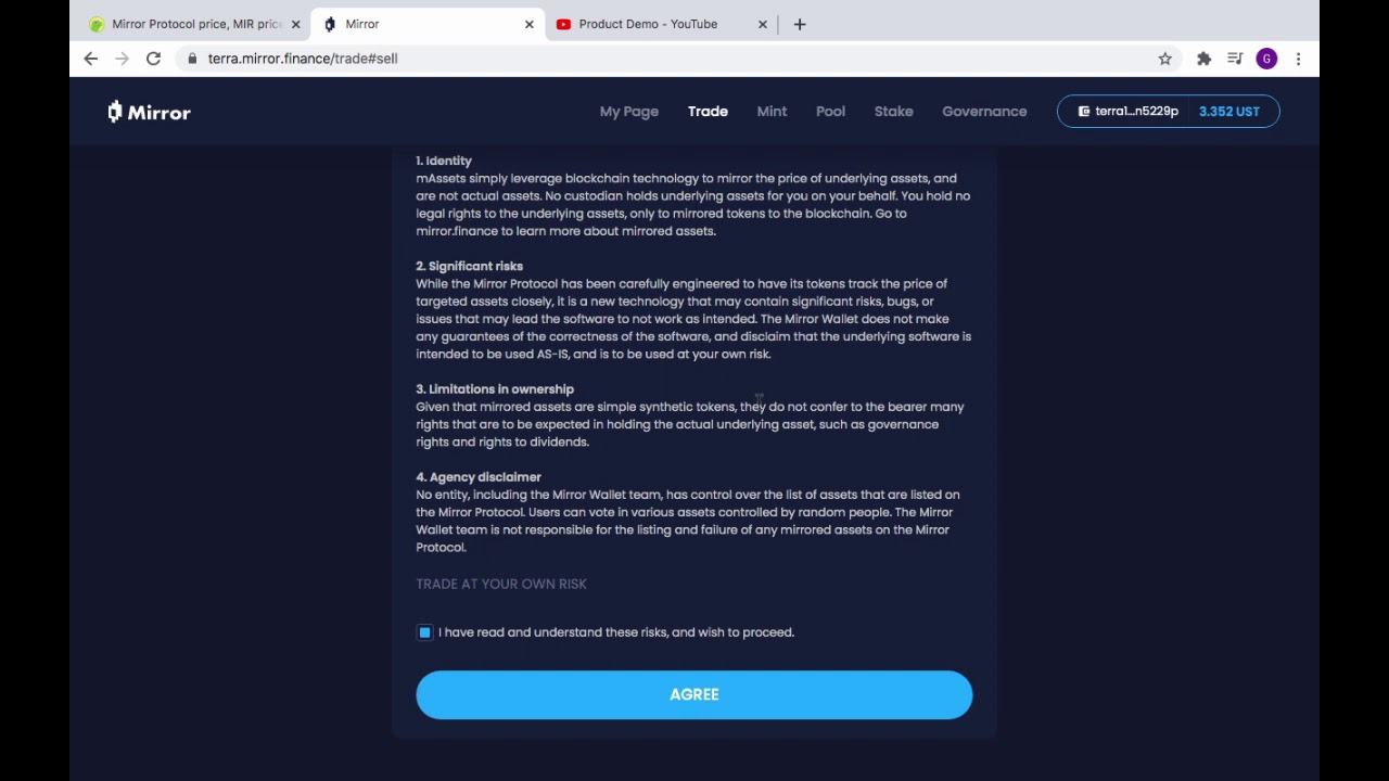 How to use Mirror Finance