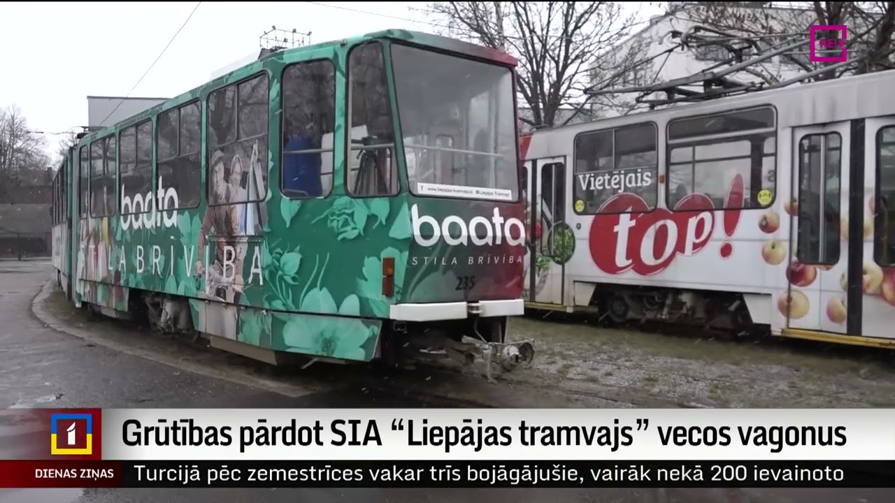 Grūtības pārdot SIA “Liepājas tramvajs” vecos vagonus
