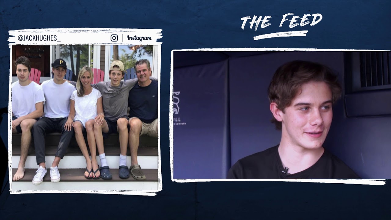 Jack Hughes on his NHL Draft suit, visiting Yankee Stadium & more - The Feed