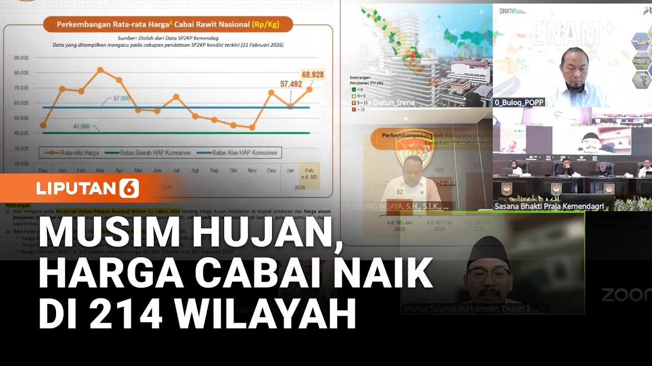 Drastis! Harga Cabai Rawit Daerah Kompak Naik | Liputan6