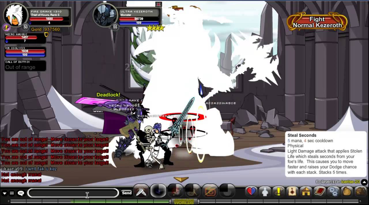 Aqw-Ultra Kezeroth Defeated -shop