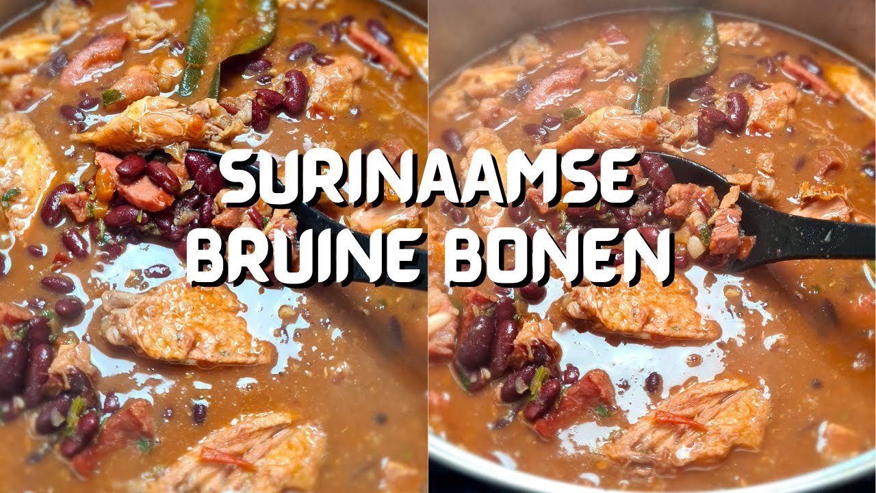 Recept: Surinaamse Bruine Bonen | Stewed beans with meats | CWF