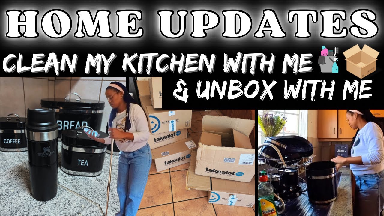 Moving Vlog Episode 3 | Clean my Kitchen with Me & Unbox with me 📦