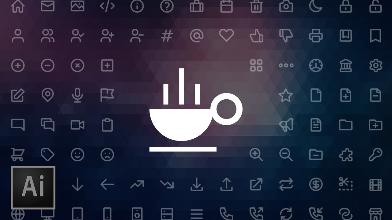 Create an Icon Coffee Cup | Adobe Illustrator Beginner Tutorial