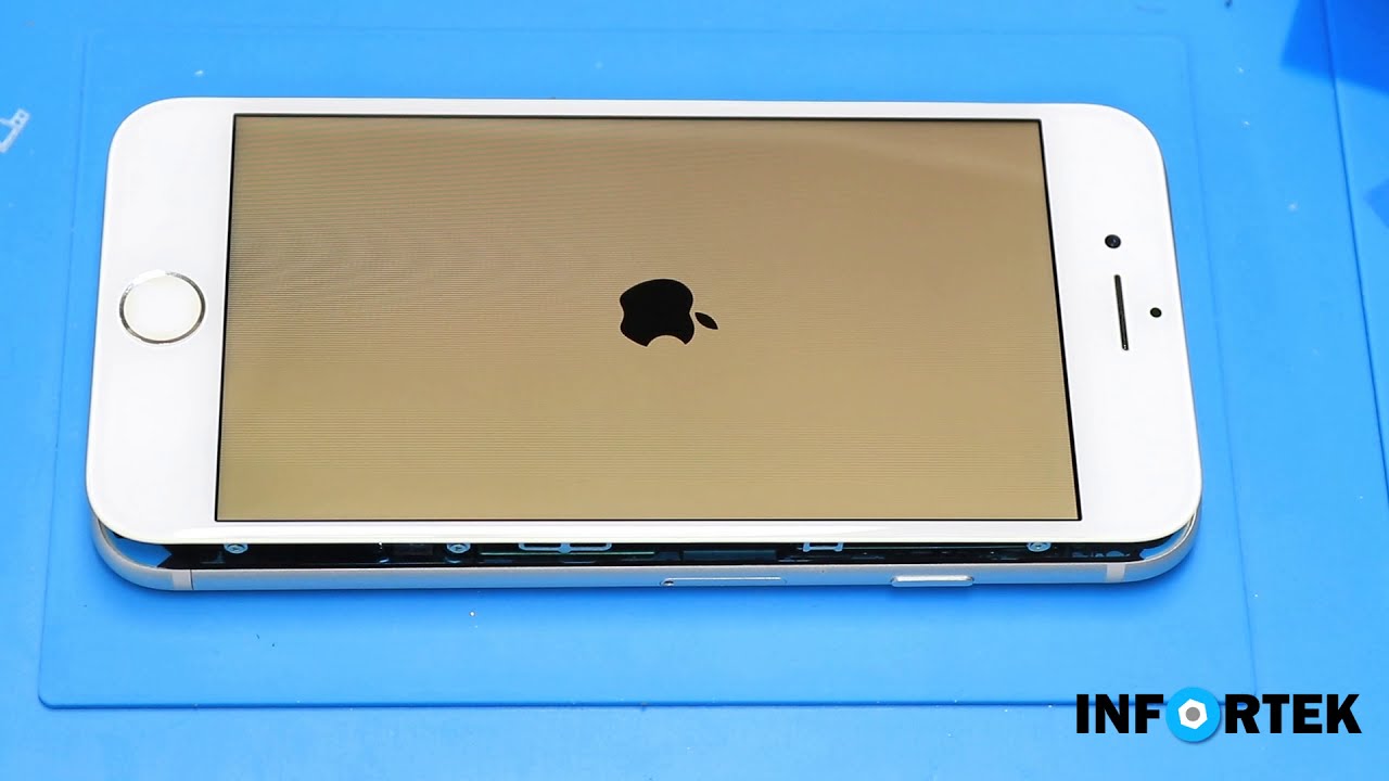 iPhone 7 Silver A1778 Display + Touch Damaged Repair (Reparatur) Datarecovery