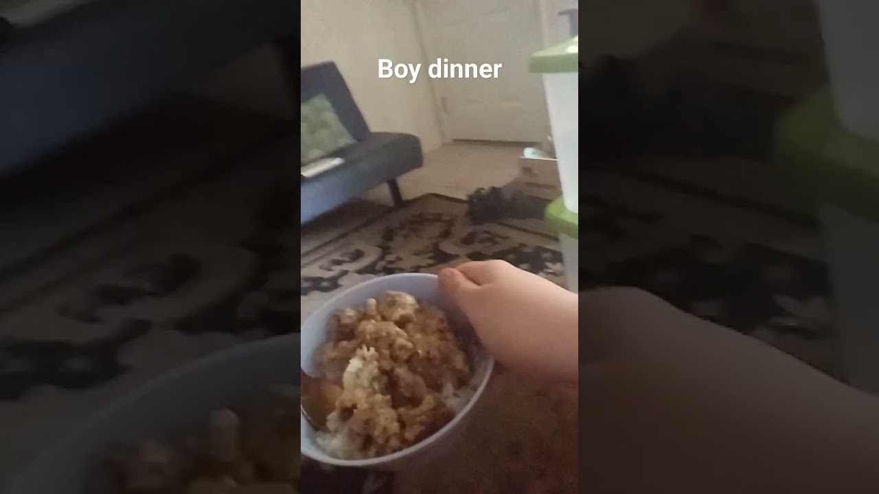 Boy dinner