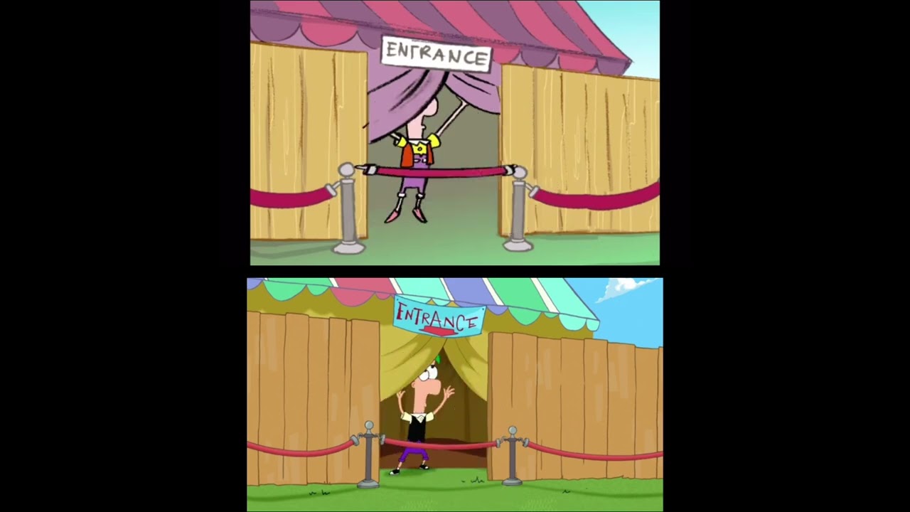 Phineas and ferb Pilot VS. the first episode