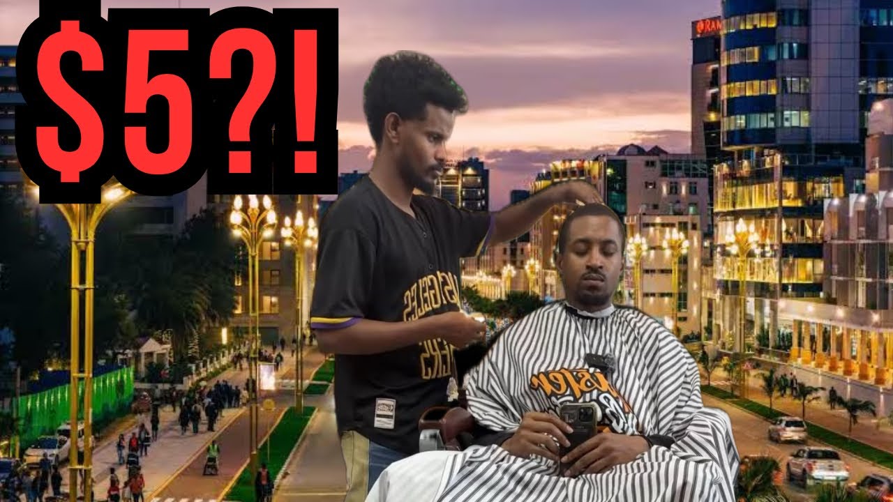 American Gets $5 Haircut In Ethiopia 🇪🇹.. LOST FOR WORDS 😳