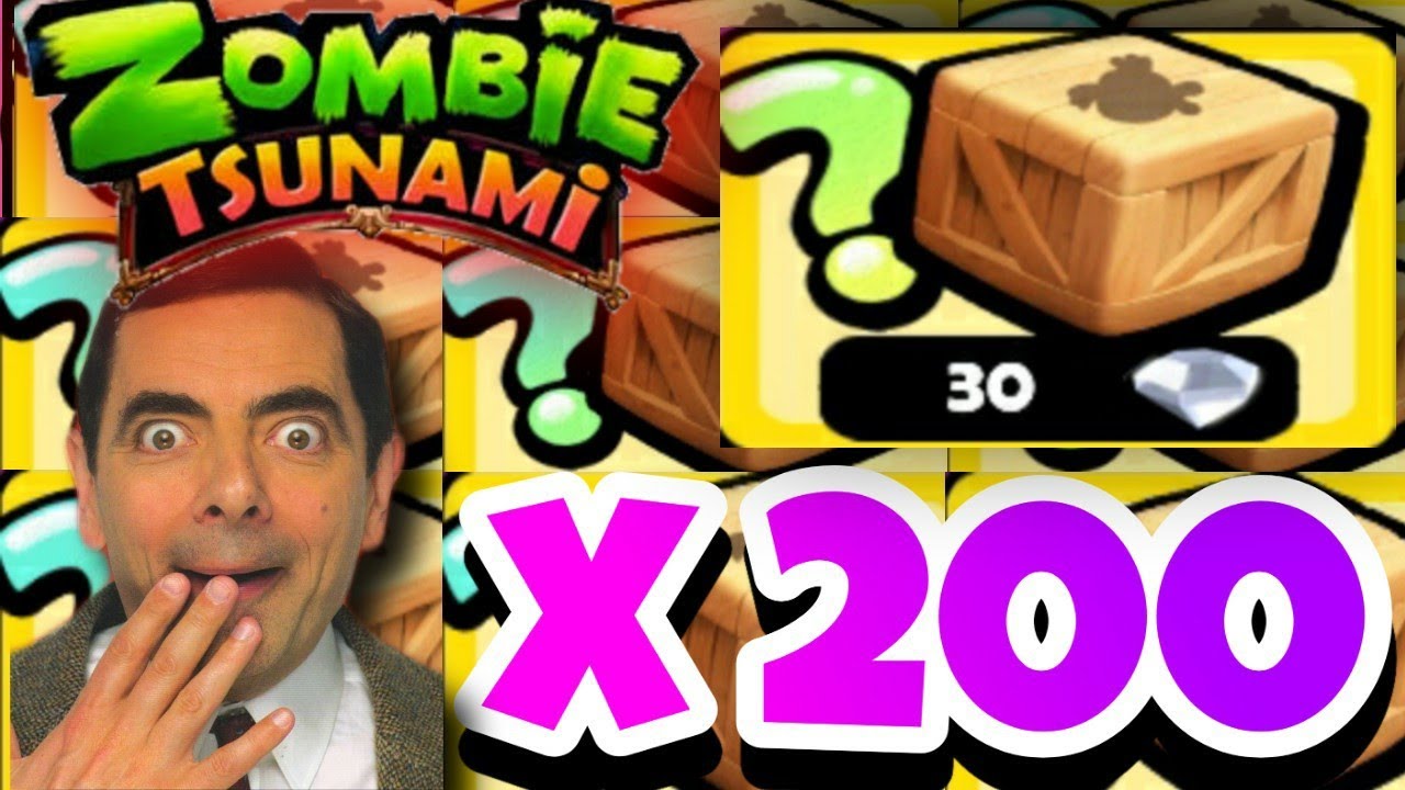 Zombie Tsunami - Me GASTO 6000 GEMAS 💎 ABRIENDO 200 CAJAS 😱 NOS SALIO  LEGENDARIO?
