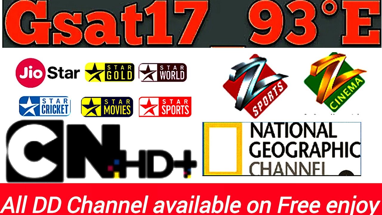 G sat 17 at 93.5 est C Band 100 Channel Free enjoy... ZEE & Star ke New channel add 