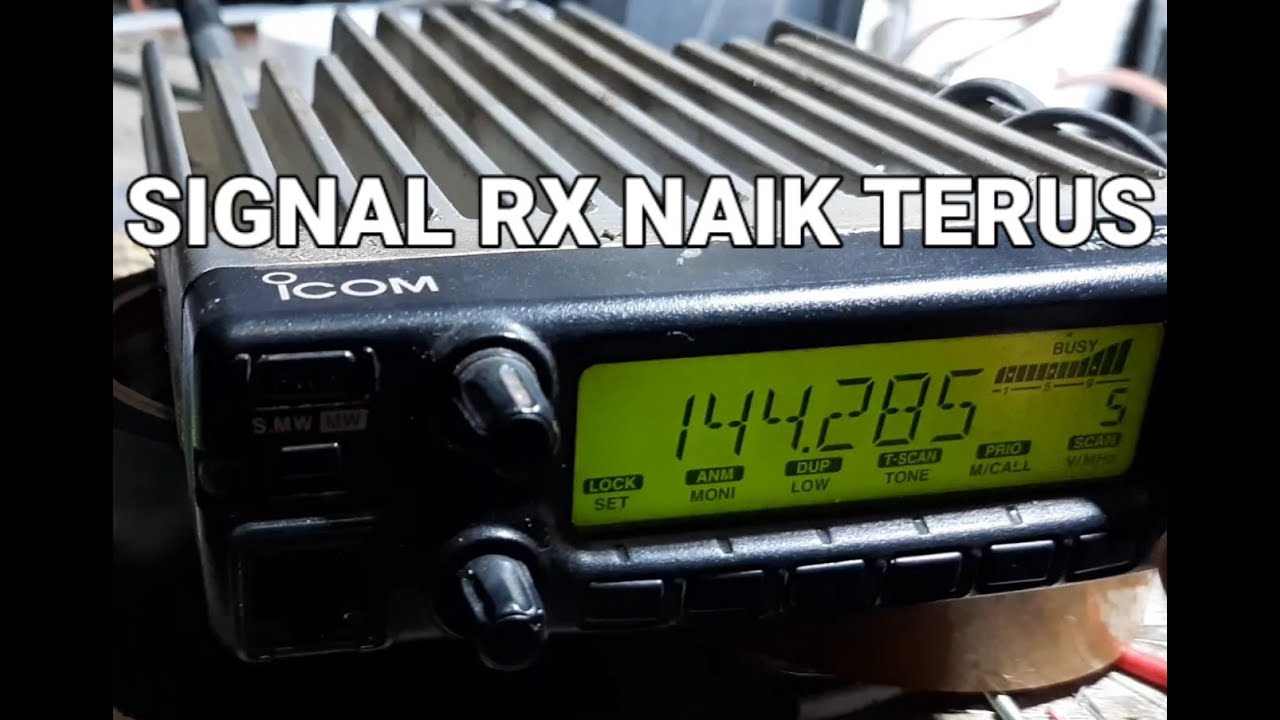 icom ic 2200h signal RX tegang terus