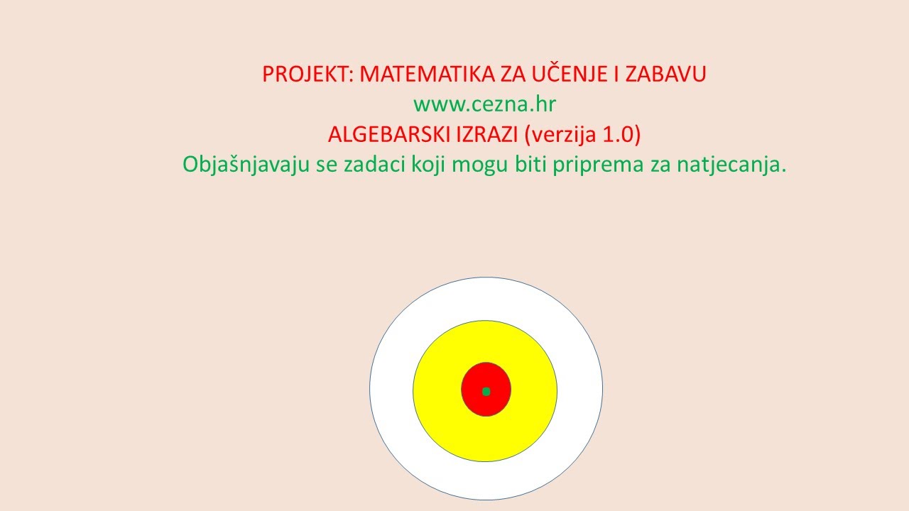 xal1 Matematika - algebarski zadaci - priprema za natjecanje/takmičenje