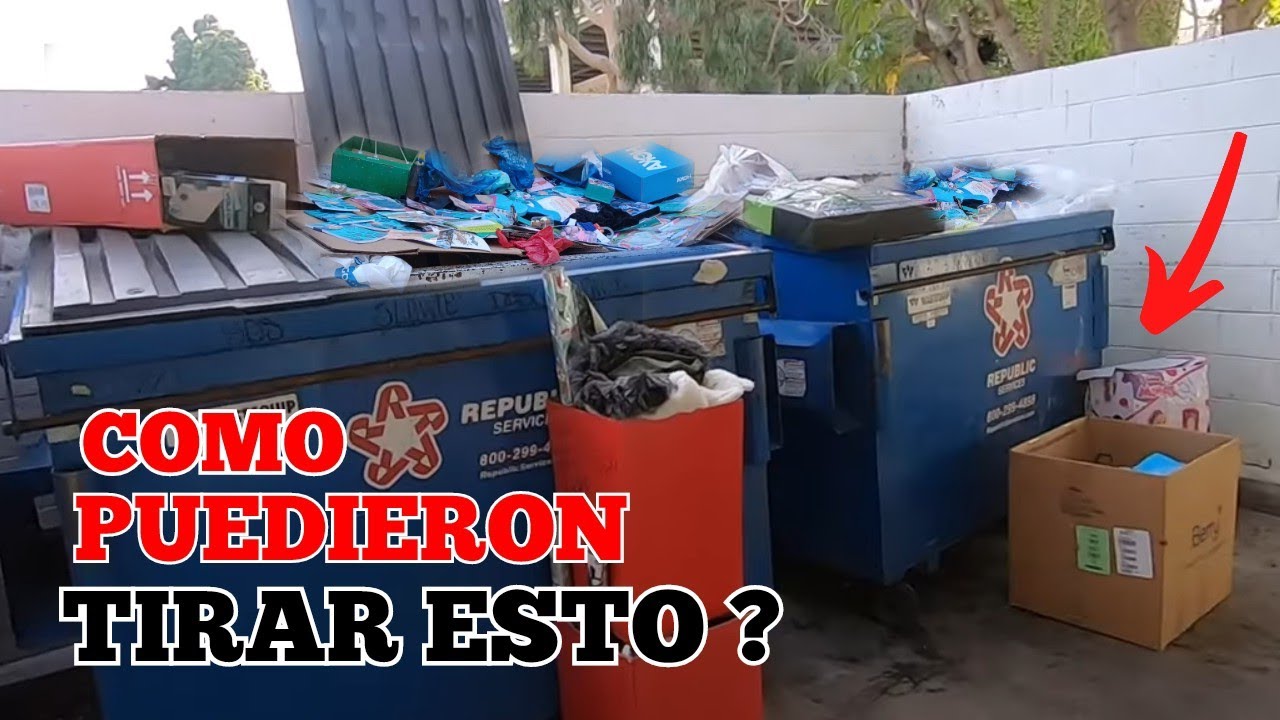 es INCREIBLE como TIRARON cajas LLENAS de COSAS NUEVAS #loquetiranenUSA #dumpsterdiving  #trash