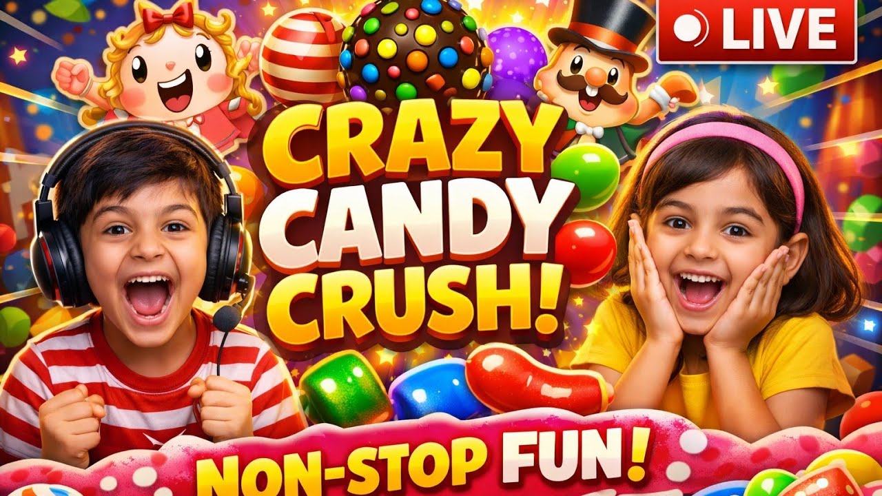 🔴 LIVE – Candy Crush Saga 2000+ Level Challenge | Dekhte Hai Kitna Aage Jaate! 😱
