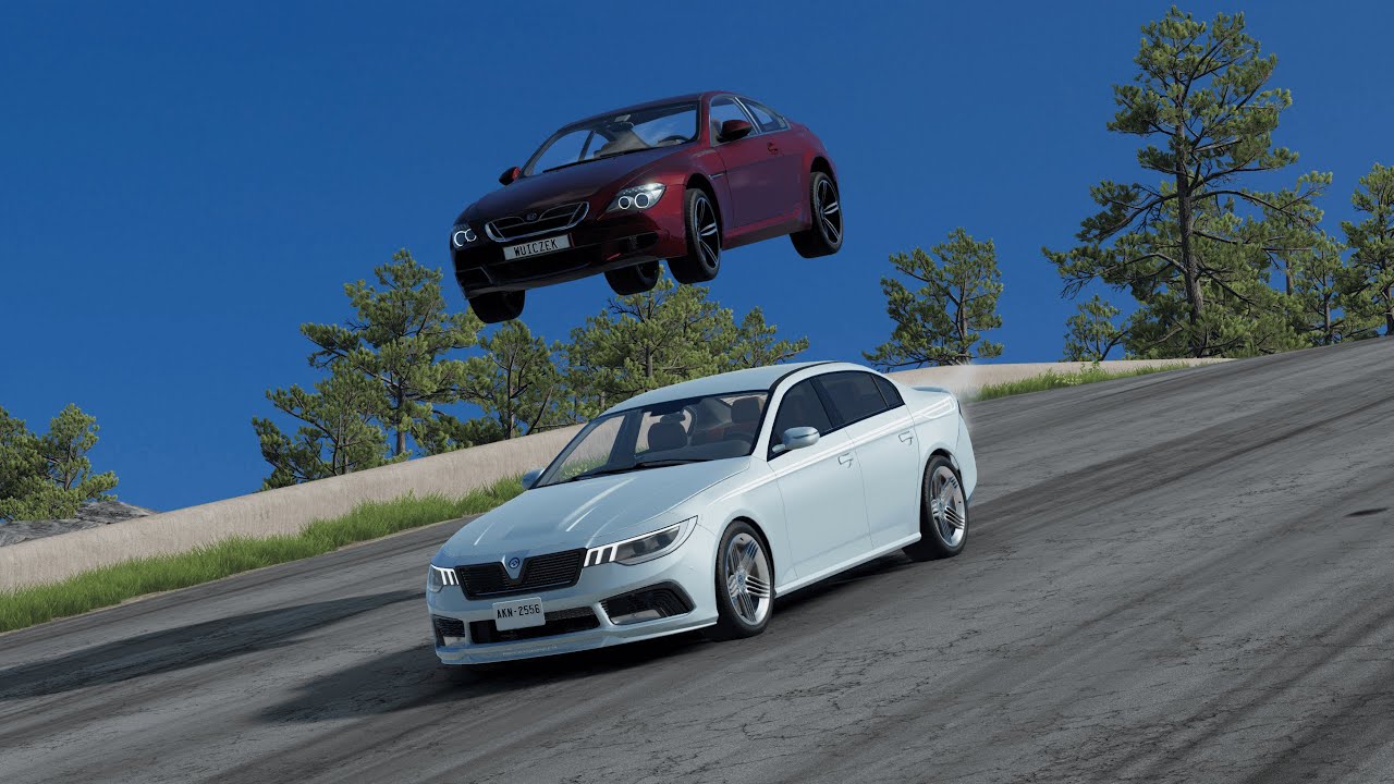 BeamNG.drive ASMR - Satisfying High Speed Cliff Crashes #3