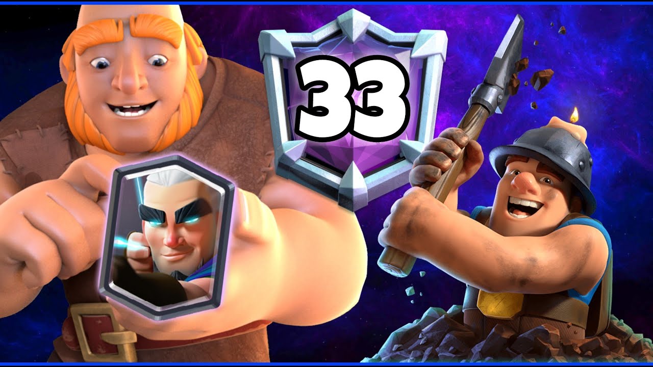 Top 30 with Giant Miner Deck | Clash Royale