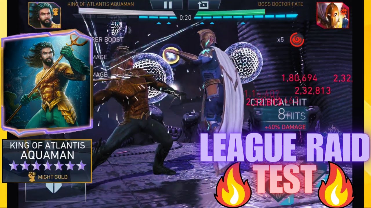 Using Fully Ascended KOAAM in league Raid!!! 🔥🔥🔥| Injustice 2 Mobile