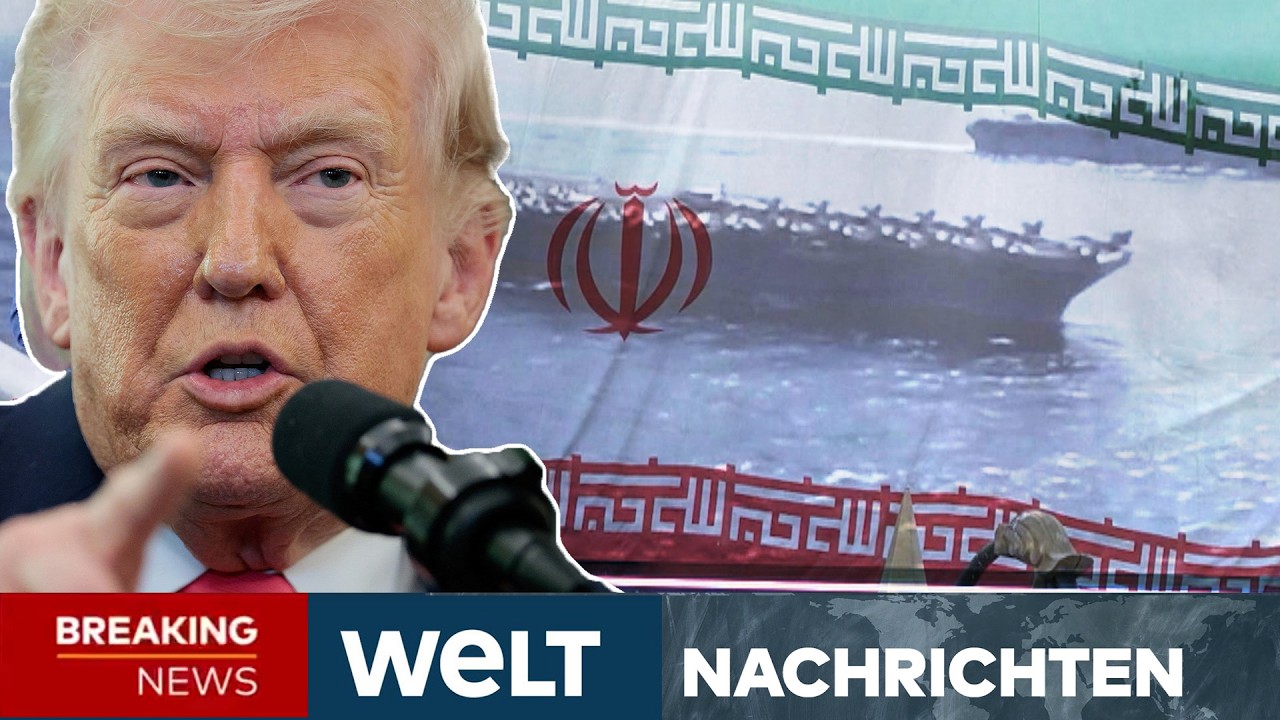 IRAN: Blockade von Hormus! US-Milit&auml;r nennt Details! Trump macht brisante Ansage | WELT LIVE